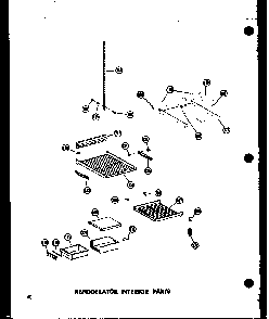 Refrigerator Interior Parts Diagram and Parts List for SD19W-P60340-36W  Amana Refrigerator