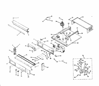 Control Section Diagram and Parts List for 8504237791  Kenmore Range