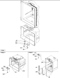 Light Switches & Drain Funnel Diagram and Parts List for DRB2101AC PDRB2101AC0 Amana Refrigerator