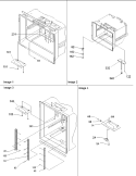 Shelf Ladders & Light Assy Diagram and Parts List for BRF520T1E P1321310W B Amana Refrigerator