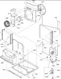 CHASSIS ASSEMBLY Diagram and Parts List for 7M11TA P1214602R Amana Air Conditioner