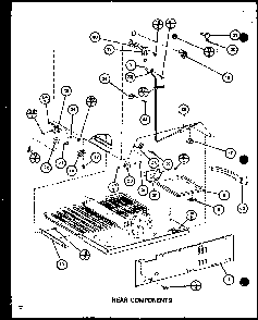 Section 6 Diagram and Parts List for CIC-4H-P7621308W  Amana Refrigerator
