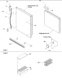 Door Handles & Accessories Diagram and Parts List for BX21V2E P1325032W B Amana Refrigerator