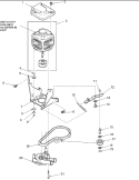 MOTOR, BELT, PUMP, AND IDLER ASSY Diagram and Parts List for PALW480DAW Amana Washer