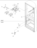 Crisper Assy & Freezer Control Diagram and Parts List for BRD18V2C P1326504W C Amana Refrigerator