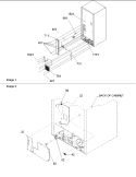 Cabinet Back Diagram and Parts List for BRD18V2C P1326504W C Amana Refrigerator