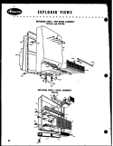 EXPLODED VIEW - TOP DOOR ASSY Diagram and Parts List for FPR14  Amana Refrigerator