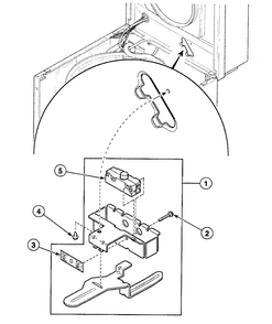 Lid Switch Diagram and Parts List for  Speed Queen Washer