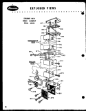 EXPLODED VIEW HINGE ASSY Diagram and Parts List for FPR14B  Amana Refrigerator