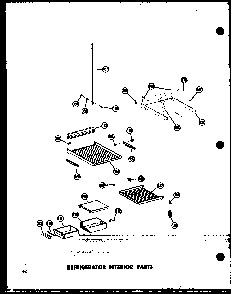 Refrigerator Interior Parts Diagram and Parts List for SD19W-P60340-36W  Amana Refrigerator