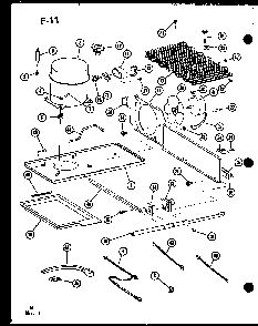 Section 7 Diagram and Parts List for ESBFC-16D-C-P74935-1WC  Amana Refrigerator