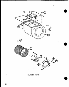 Blower Parts (ebch4210ma/p9999501c) (ebch4810ma/p9999502c) (ebch6010ma/p9999503c) Diagram and Parts List for D67770-1 P67770-1 Amana Air Conditioner