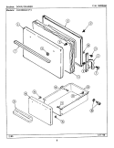 DOOR / DRAWER Diagram and Parts List for CNE2000ACW  Maytag Range