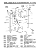 REAR VIEW Diagram and Parts List for  Maytag Range