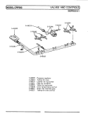 VALVES & CONTROLS Diagram and Parts List for CRP382B  Maytag Range