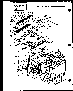 Section 5 Diagram and Parts List for ARC-2B P85122-2S Amana Range