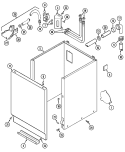 CABINET Diagram and Parts List for  International Washer