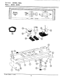 CONTROL PANEL Diagram and Parts List for  Maytag Washer