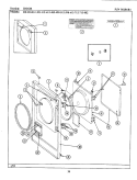 DOOR Diagram and Parts List for  Maytag Dryer