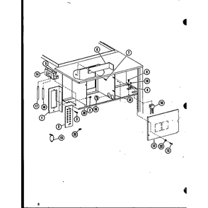 Diagram 6 Diagram and Parts List for EBCH2405M-A P68580-2C Amana Air Conditioner