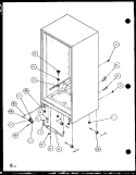 CABINET BOTTOM AND BACK Diagram and Parts List for BX20QL P1125510W L Amana Refrigerator