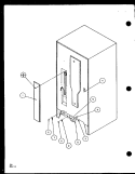 CABINET BACK Diagram and Parts List for BX20QL P1125510W L Amana Refrigerator