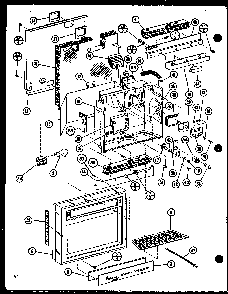 Insullation Diagram and Parts List for SLDI25F-P7642102W  Amana Refrigerator