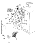 FREEZER COMPARTMENT Diagram and Parts List for RC244PDA DS82A Amana Refrigerator