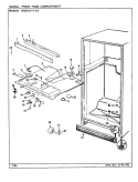 FRESH FOOD COMPARTMENT Diagram and Parts List for RB21KA-2A CG80A Amana Refrigerator