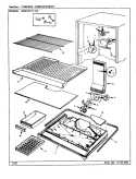 FREEZER COMPARTMENT Diagram and Parts List for RB21KA-2A CG80A Amana Refrigerator
