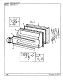 FREEZER DOOR Diagram and Parts List for RB21KA-2A CG80A Amana Refrigerator