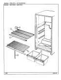 SHELVES & ACCESSORIES Diagram and Parts List for RBE170PA DD32A Amana Refrigerator