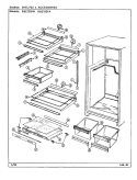 SHELVES & ACCESSORIES Diagram and Parts List for RBE193PA DG63A Amana Refrigerator