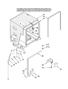 Tub And Frame Parts Diagram and Parts List for MDBTT60AWB3  Maytag Dishwasher