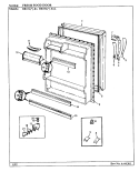 FRESH FOOD DOOR Diagram and Parts List for RB15LA-0AL BG07E Amana Refrigerator