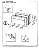 FREEZER DOOR Diagram and Parts List for RB15LA-0AL BG07E Amana Refrigerator