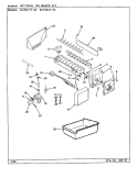 OPTIONAL ICE MAKER KIT Diagram and Parts List for RC20LA-2A BS01G Amana Refrigerator