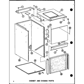 Cabinet And Chassis Parts Diagram and Parts List for VBCH-30X-1W P55572-3C Amana Air Conditioner
