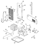 UNIT COMPARTMENT & SYSTEM Diagram and Parts List for  International Refrigerator
