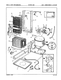 UNIT COMPARTMENT & SYSTEM Diagram and Parts List for RC20FY-3AW 5N35A Amana Refrigerator