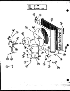 Diagram 3 Diagram and Parts List for PKM3-1H P55197-22C Amana Air Conditioner