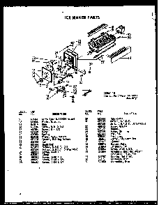 Ice Maker Parts Diagram and Parts List for SDI22W-C-P60340-74WC  Amana Refrigerator