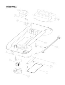 Box Controls Parts Diagram and Parts List for 11160512913  Kenmore Refrigerator