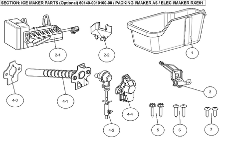 Ice Maker Parts Diagram and Parts List for 11171219615  Kenmore Refrigerator