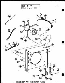Condenser Fan And Motor Parts (crh3-1/p55200-20c) (crh215-1/p55200-19c) Diagram and Parts List for CRH215-1 P55200-19C Amana Air Conditioner