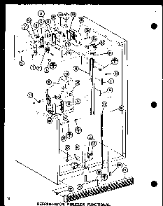 Refrigerator Freezer Functional Diagram and Parts List for SDI22F-L-P7700011WL  Amana Refrigerator