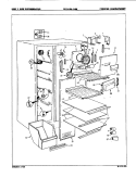 FREEZER COMPARTMENT Diagram and Parts List for 8N13A Magic Chef Refrigerator