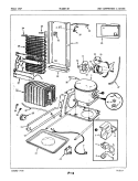 UNIT COMPARTMENT & SYSTEM Diagram and Parts List for RC20EA-2A 5M41A Amana Refrigerator