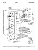 FREEZER COMPARTMENT Diagram and Parts List for RC20EA-2A 5M41A Amana Refrigerator