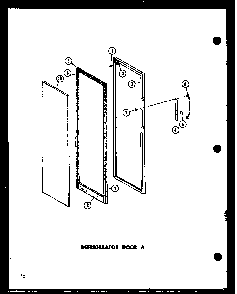 Refrigerator Door A Diagram and Parts List for ESR22D-P73900-20W  Amana Refrigerator